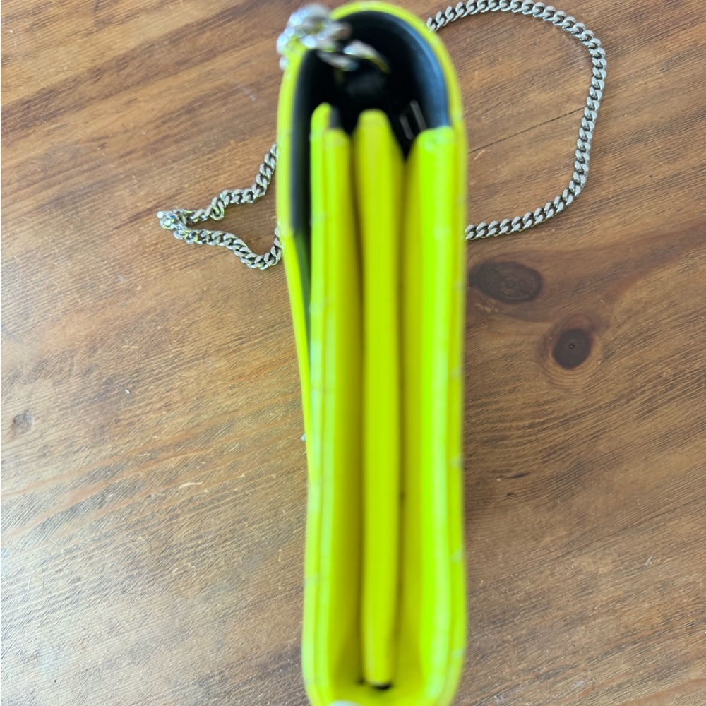 Yves Saint Laurent Neon Yellow Crossbody Bag - Picture 4 of 10